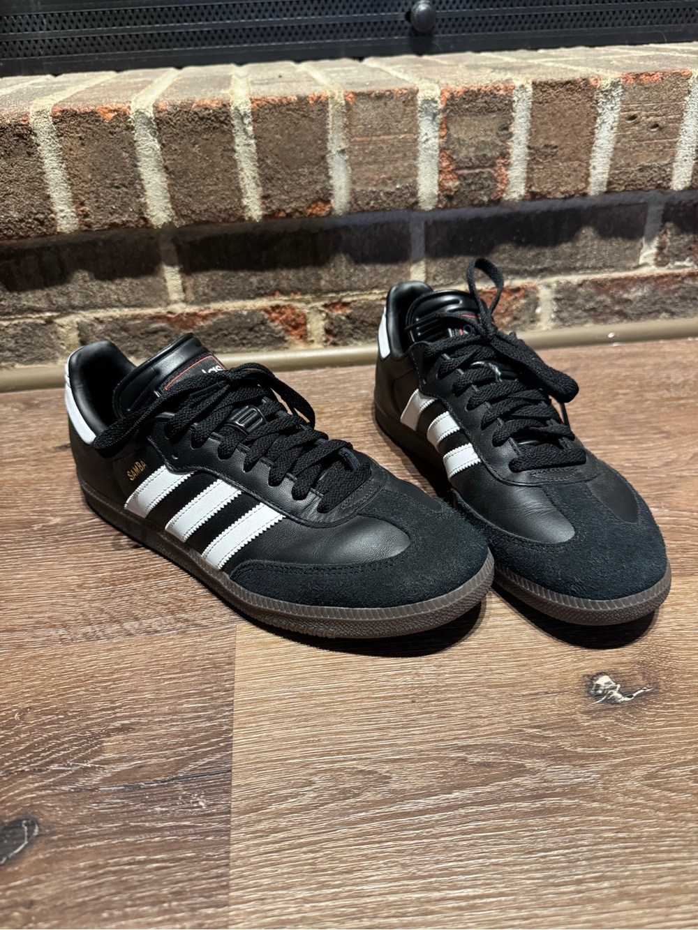 adidas Samba Low-Top Sneakers in Black and White